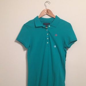 AEROPOSTALE Aqua Tee with Collars